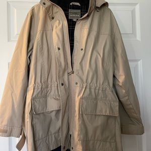 Flannel rain jacket